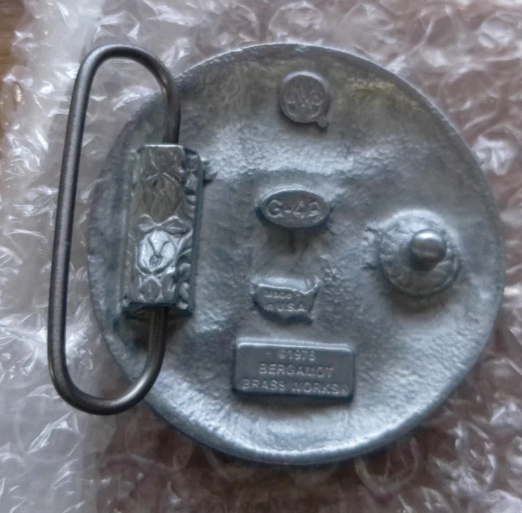 HOMBRE EN LA LUNA HEBILLA DE CINTURÓN VINTAGE Foto 2 de 4