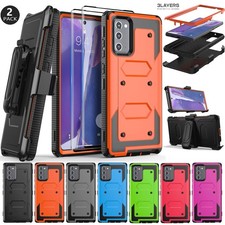 For Samsung Galaxy Note 20 5G Case Shockproof Cover Belt Clip / Screen Protector