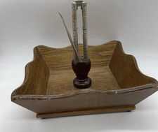 Vintage Nut Tray with Nutcracker Holder & Partial  Nutcracker Set (2 Pieces)