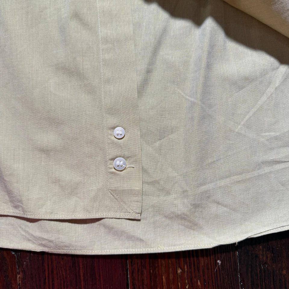 Camisa Ermenegildo Zegna Para Hombres 15.5/39 Amarillo Vestido de Lujo Diseñador Foto 3 de 4