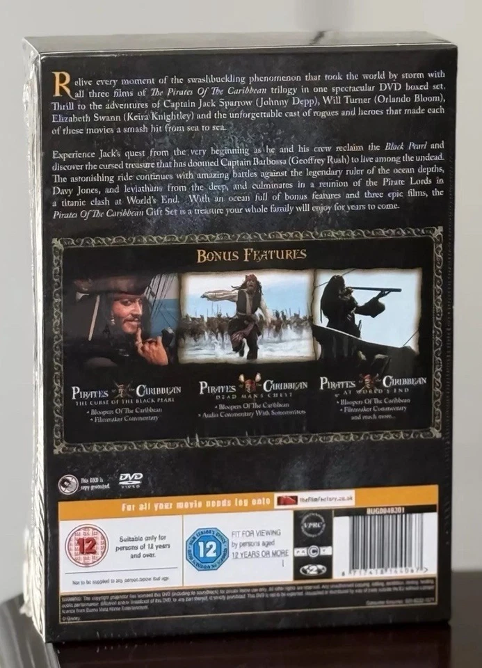 PIRATES OF THE CARIBBEAN Collection NEW SEALED 3 Movie DISNEY DVD Box Set Xmas - Image 2 of 4