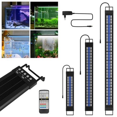 LED Aquarium Beleuchtung 55-150cm RGB Vollspektrum Fisch Tank Lamp Aufsetzleucht