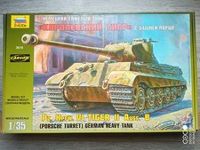 ZVEZDA 3616 KÖNIGSTIGER TIGER II PORSCHE INCL. TAMIYA ZIMMERIT 1:35