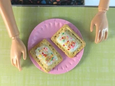 1:6 Poptarts Toaster Pastry Miniature Dollhouse Doll Clay Food Barbie Blythe 1/6