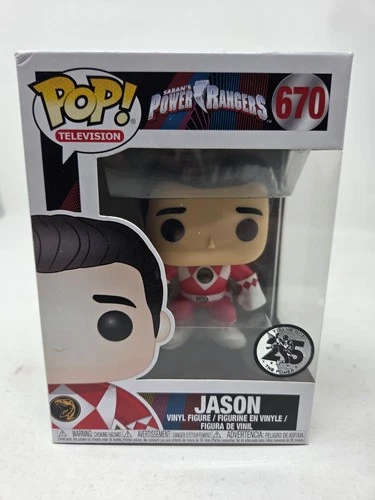 Funko Pop! Television Power Rangers Jason #670 Red Ranger 25 Years Vaulted 2018