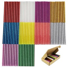 100PCS Hot Glue Sticks 100 x 7mm Multicoloured Glue for Hot Glue Gun 0.16 per stick