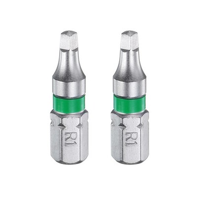 2x SQ1 Magnetbits 1/4'' 1'' für Sechskantschaft S2 Stahl