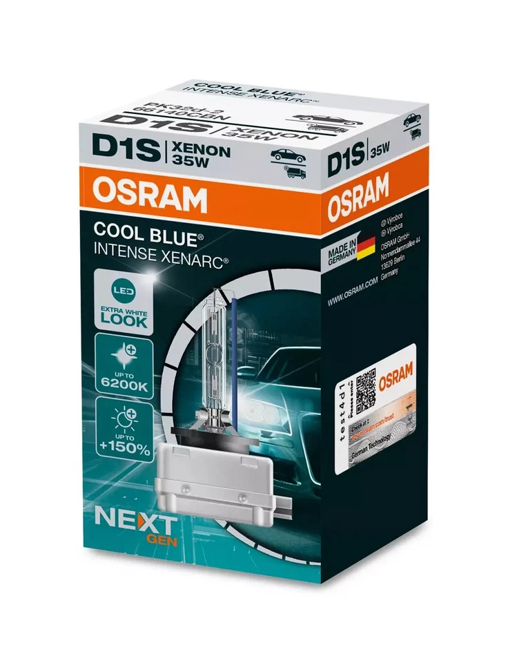 Osram D1S Cool Blue Intense 85V 35W PK32d-2 66140CBN - Bild 1 von 1
