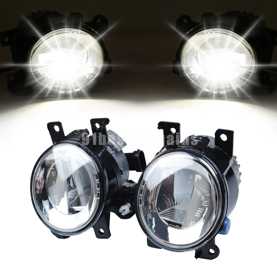 Pair LED Front Fog Light Lamp RH LH For Infiniti Q50 QX50 Q60 QX60 Q70L QX80 - Изображение 2 из 4