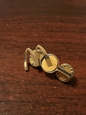 McDonald s Golden Arches Magnifying Glass Employee Lapel Hat Pin
