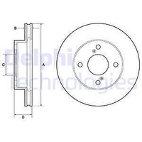 2X Delphi BG4810C Bremsscheibe FüR Suzuki