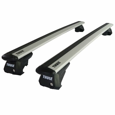 Thule Aluminium WingBar Evo Silver Roof Bars to fit Skoda Yeti 09-17 Open  Rail UK