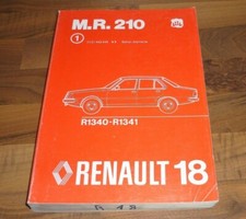 RENAULT 18 R18 Edizione 1978 Motore Tecnica Assetto Generale MANUALE OFFICINA