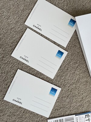 New Authentic Chanel Post Card Postcards Greating Card Sets 2022