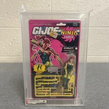 1993 Hasbro G.I. Joe Scarlett Series 12 Ninja Force Warning Label AFA 85