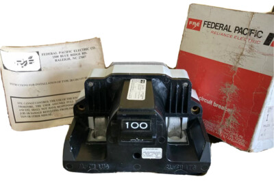 FPE 2B100, 100 Amp 240 Volt 2 Pole MAIN Circuit Breaker- NEW