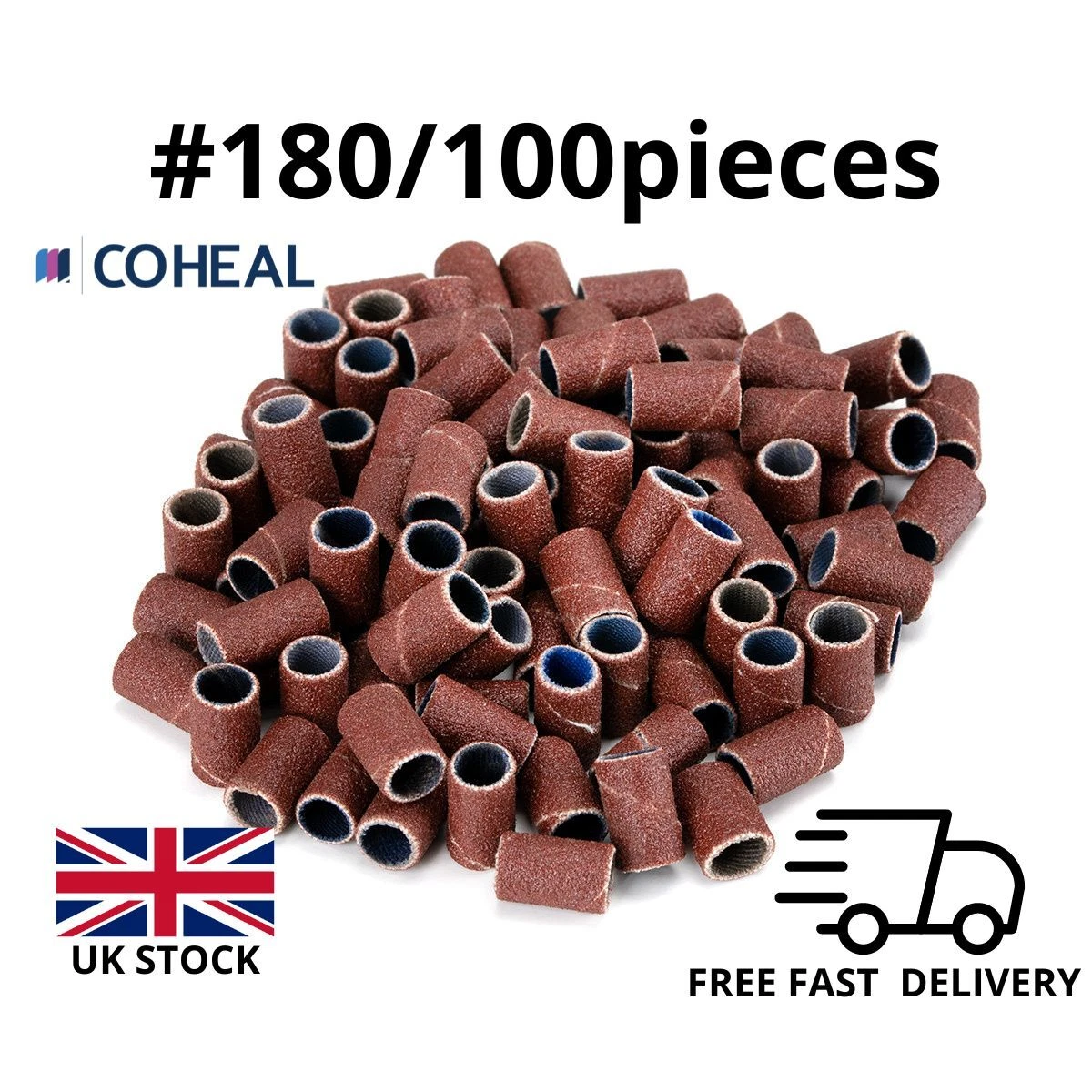 Nail Drill Bits Sanding Bands Replacement Bits For Electric Nail File Drill #180