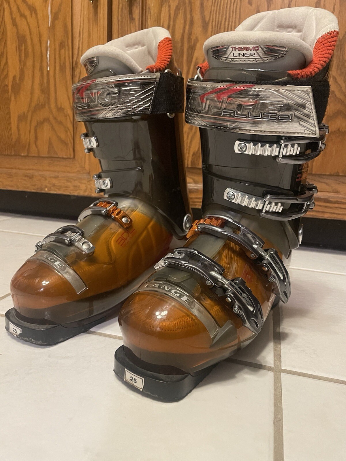 SALOMON STIVALI DA SCI LANGE FLUID 3DL 100 TAGLIA 25 uomo taglia 7 donna taglia 8 "