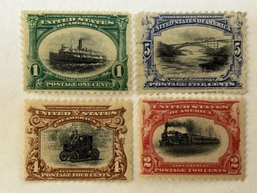 4 US STAMPS #294 295 296 297 MNH OG 1901 PLEASE SEE IMAGES! READ DESCRIPTION! - Picture 2 of 11