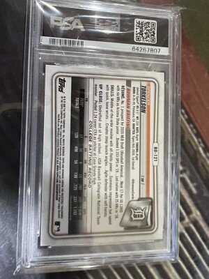 2020 Bowman Draft Chrome Sapphire Edition Spencer Torkelson PSA 9