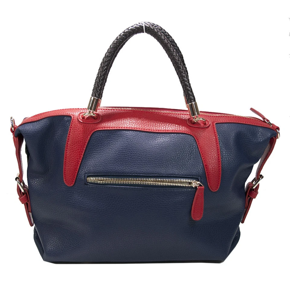 Bolso de Hombro Amrita Singh Colorblock Cuero Sintético Asa Tejida Grande Nuevo con Etiquetas Foto 4 de 4