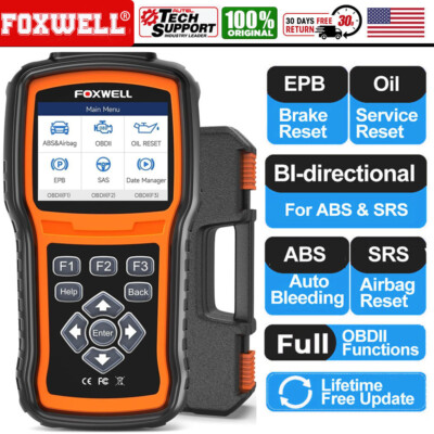 Foxwell NT630 Plus ABS Bleeding SRS SAS OBD2 Code Reader Scanner Diagnostic Tool