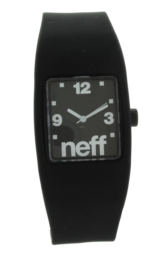 Neff Elegante Reloj Bandido Unisex Negro S/M Banda Silicona NUEVO EN CAJA Foto 2 de 4