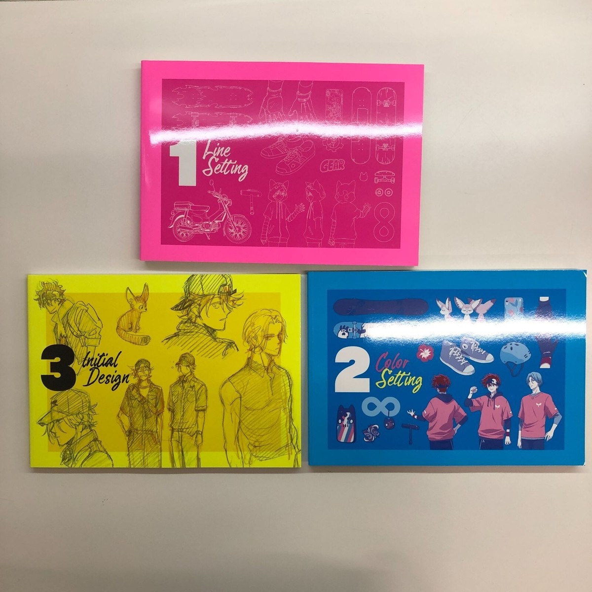 Sk8 Infinity Design Works Set of 3 Books Character Design