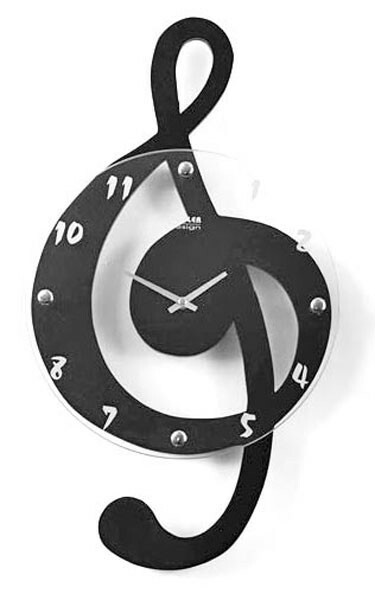 Musical Clef Wall Clock