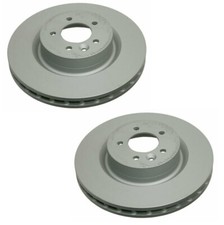 ZIMMERMANN Pair Set of Front Disc Brake Rotors for Land Rover Range Rover Sport