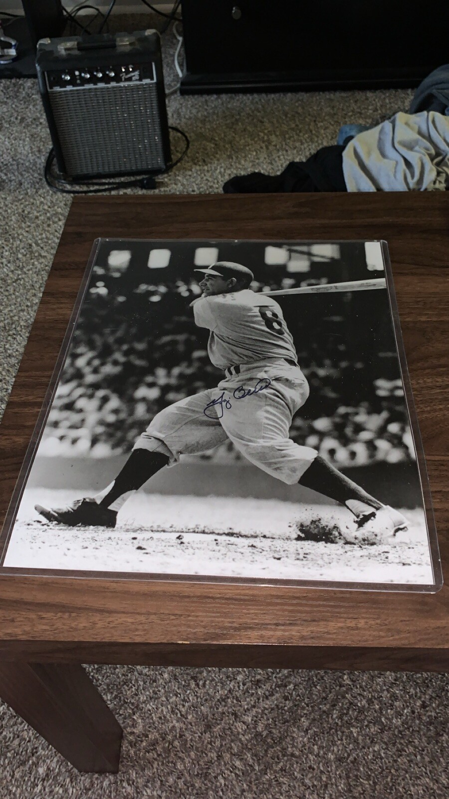 Yogi Berra New York Yankees Autographed Photo 14×12 INSTITUTO