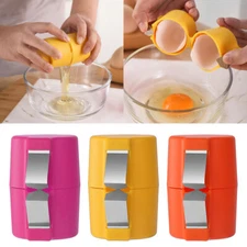 Portable Egg Cracker Cutter Tool Handheld Eggshell Separator Kitchen Tool JQ