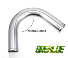 3"76mm 135 Degree Aluminum Intercooler Intake Pipe Piping Tube Hose L=600MM