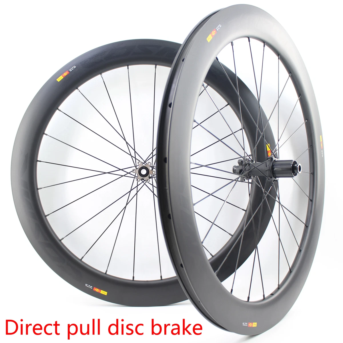 Set Ruote Bici Strada 700c Cerchio 30mm Freno V/C Rilascio