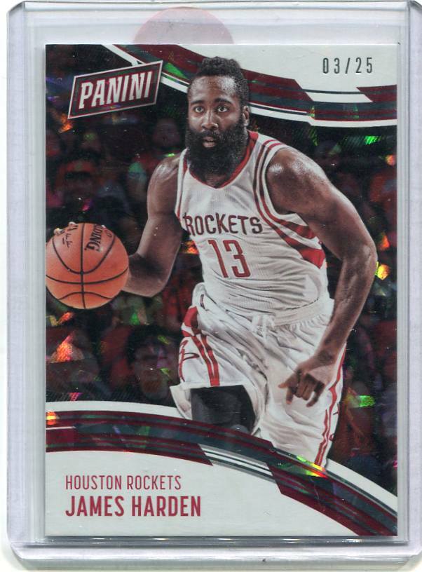 2016-17 Panini Day - JAMES HARDEN - Cracked Ice Parallel #35 - ROCKETS #d 3/25