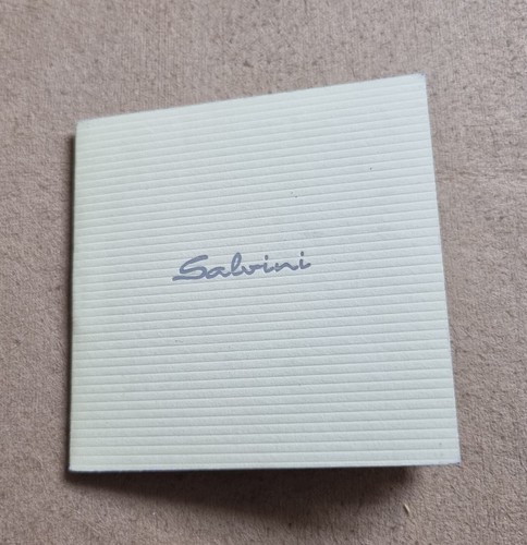 Salvini white leather ring box complete with warranty blank in good condition - Picture 15 of 20
