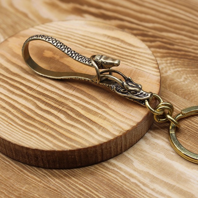 Brass Keychain Pants Clip Hook Bag Hook Creative Car EDC Keychain eBay