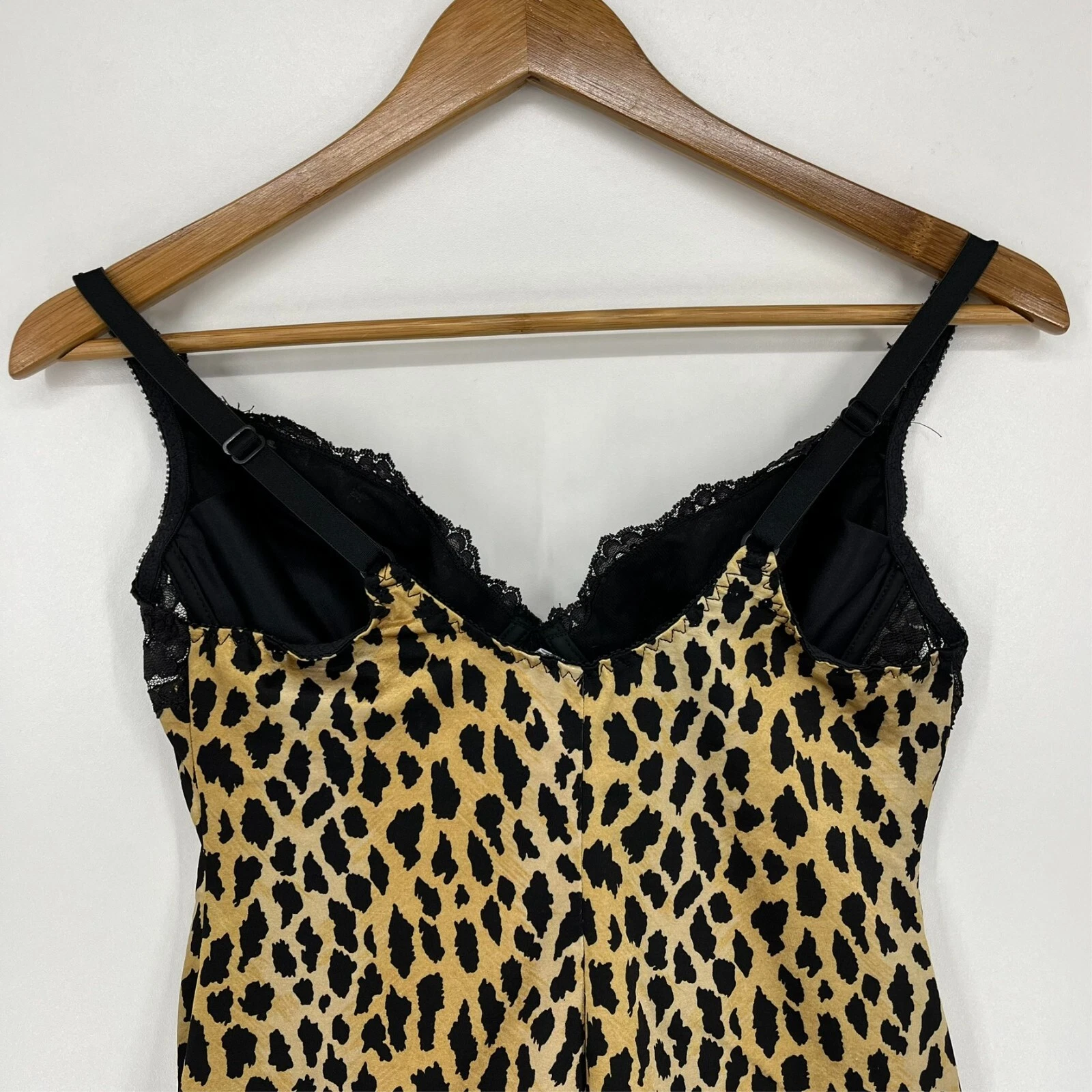 UNDERCOVER Reggiseno Victoria's Secret Lingerie Slip Donna 36C Giallo Pizzo Reggiseno Ghepardo Vintage