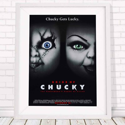 Child's Play - Bride of Chucky Horror Movie Poster Picture Print - Size A5 to A0