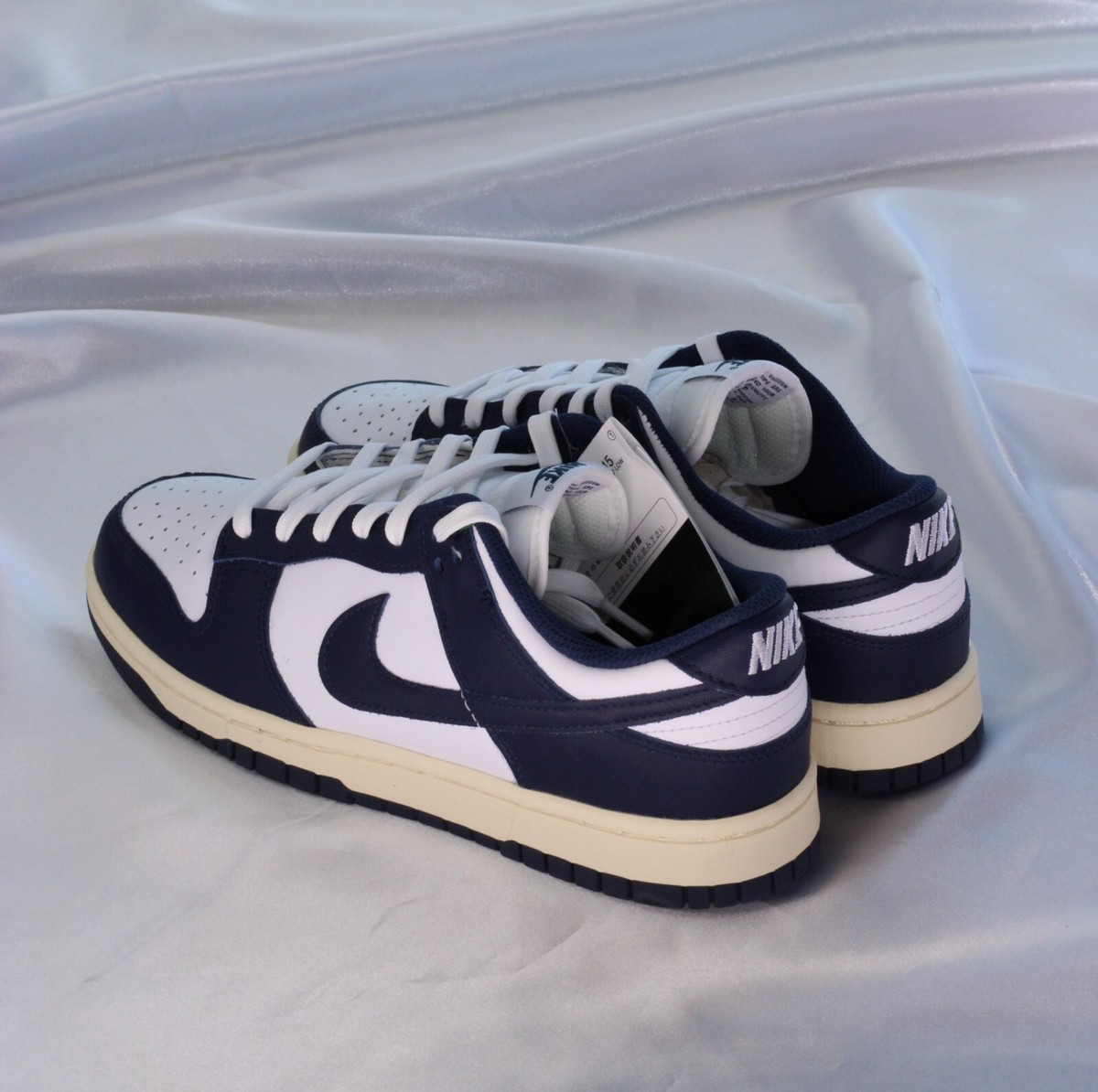 【NIKE】DD1503-115 DUNK LOW NAVY ダンク ロー Size 8.5W - Nike Dunk Low Vintage Navy White Low Top Sneakers
