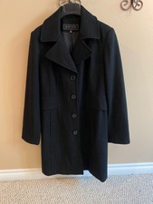 Giacca A Gallery Company Black Wool Coat Size M