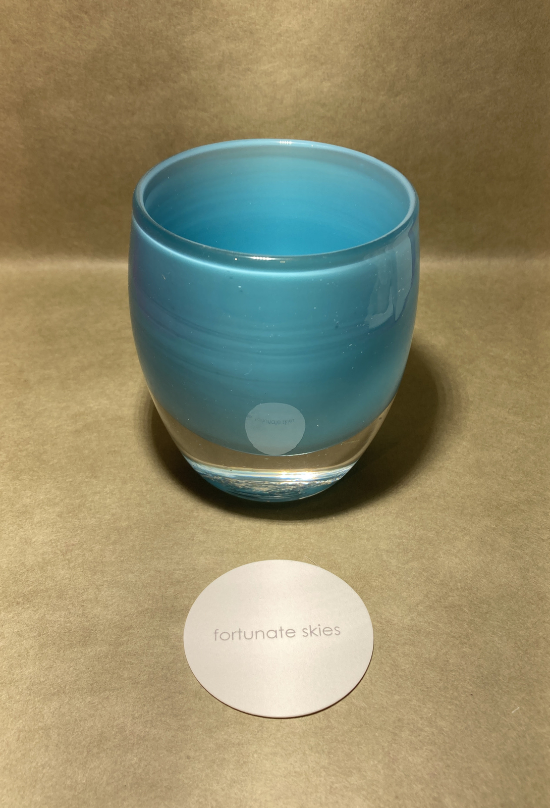 Glassybaby "Fortunate Skies” Votive Candle Holder New W/ Original Box. eBay