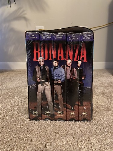 1998 Bonanza 'Collector 5 Pack Series' Sealed VHS Tapes - Picture 3 of 4