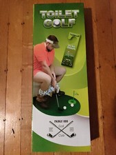Potty Putter Toilet Golf Game Funny Bathroom Mini Golf Set Gag Gift for Men