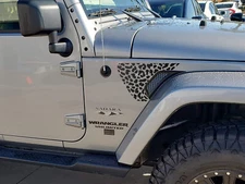 Fits 2018-2022 Jeep Wrangler&Gladiator 2020+ Fender Vent Leopard Cheetah Print