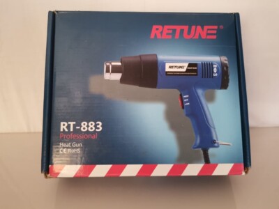 Retune Heißluftpistole: Modell Rt-883, 1800 Watt Leistung 2 Geschwindigkeiten,