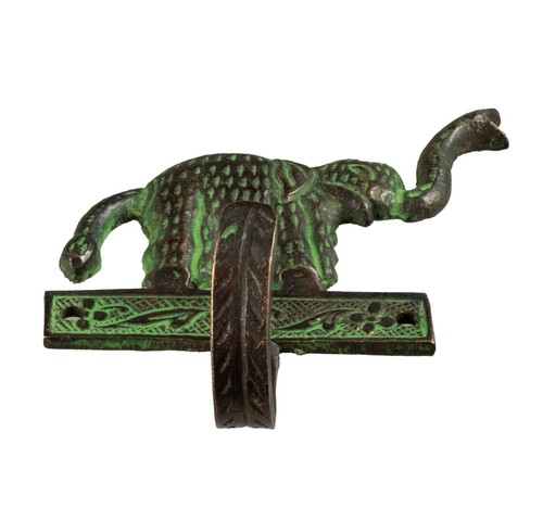 Elephant Hook - Handmade Wall Hook In Brass - Nepal # 9883 - Picture 6 of 6