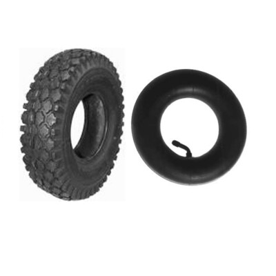 (Tire + Tube) 410x350x4 2ply Stud (Tube Type) Cheng Shin Tire & Tube