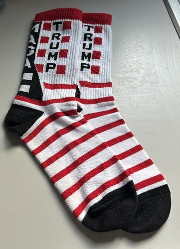 Donald Trump MAGA Brand New Large Socks! Great Gift Idea! Ready To Ship