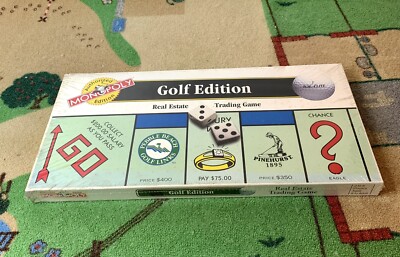 Monopoly ~ Golf Edition ~ 1996 NEW / Sealed Box Has Damage